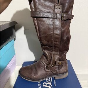 BareTraps Dark Brown Over the Knee Boots